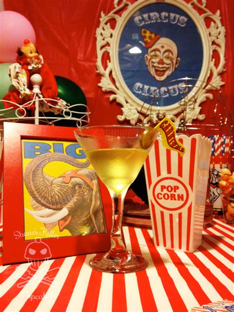 Circus themed cocktails